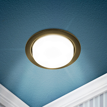 ЭРА Встраиваемый светильник под лампу GX53 ЭРА KL70 SBK черный матовый