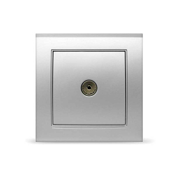 UNIVersal "Бриллиант" Розетка "серебро"TV 7949827