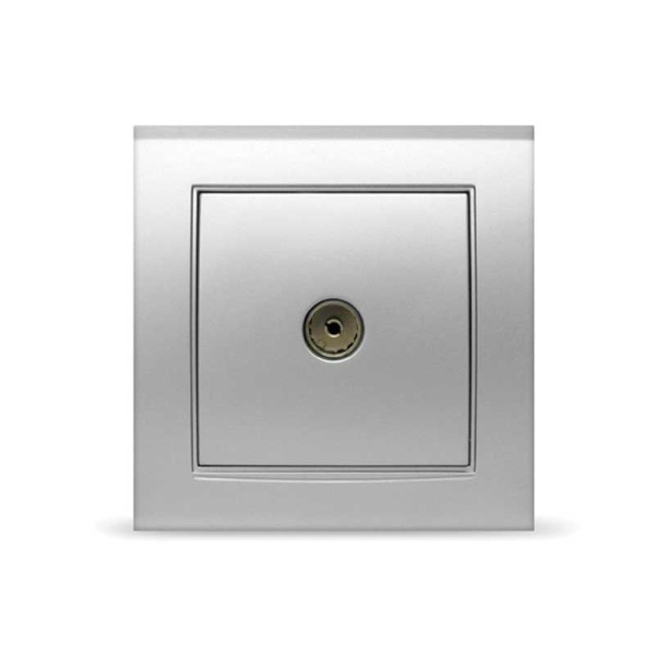 UNIVersal "Бриллиант" Розетка "серебро"TV 7949827