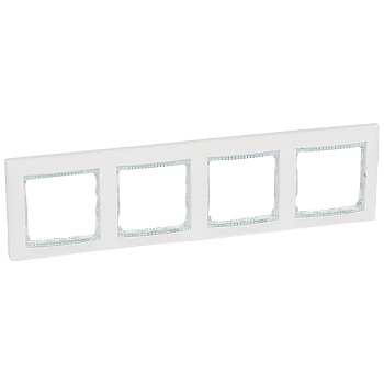 Legrand Valena Бел/кристалл Рамка 4-ая гориз 774464