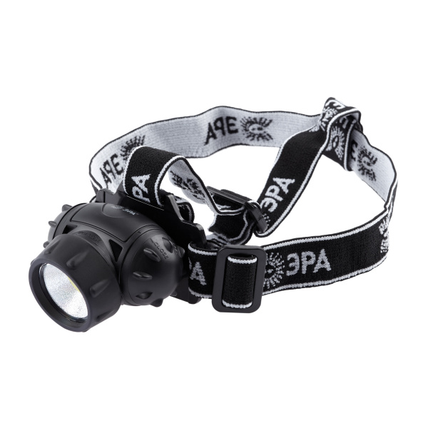 ЭРА Фонарь налобный светодиодный GB-410 на батарейках 3хААА, 3 режима, черный, IP44