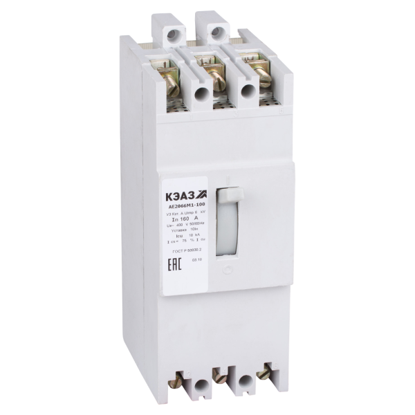 КЭАЗ Выключатель автоматический АЕ2066М1-100-160А-10Iн-400AC-У3