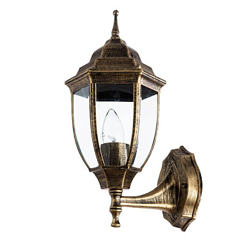 Arte Lamp Pegasus Коричневый/Прозрачный Светильник уличный настенный 1x60W 1xE27 A3151AL-1BN