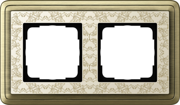Gira ClassiX Art Бронза/Кремовый Рамка 2-ая 0212663