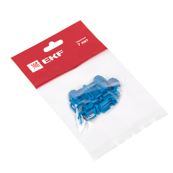 Купить EKF PROxima Ответвитель прокалывающий ОВ-Т 2 1.5-2.5 мм2 синий (5 шт) plc-ovt-1.5-2.5r