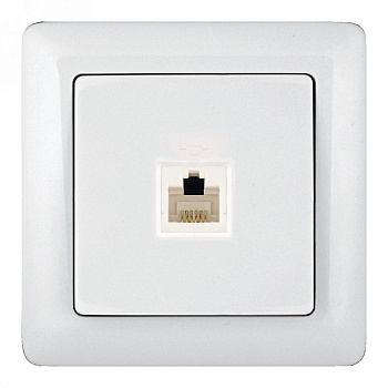 Systeme Electric ХИТ С/У Розетка телефонная RJ11, белый