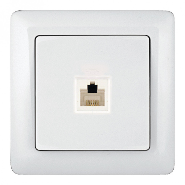 Systeme Electric ХИТ С/У Розетка телефонная RJ11, белый