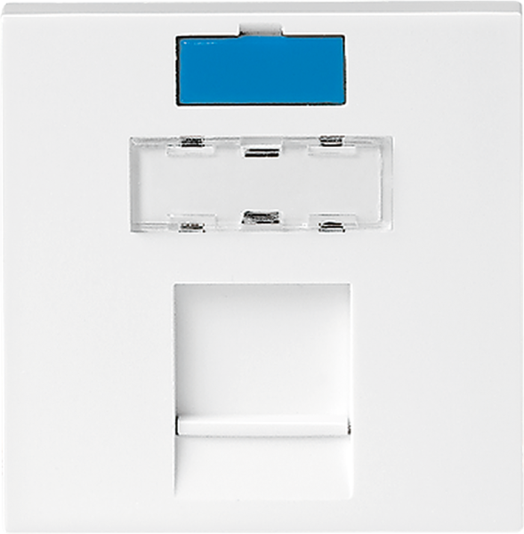ABB Variant+ Белый Накладка 45х45 для коммуникационных разъёмов со шторкой, IP54 2CHY000016Z0000