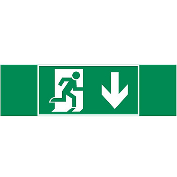Varton пиктограмма "ФИГУРА / СТРЕЛКА ВНИЗ" 310х90мм для аварийно-эвакуационного светильника Basic IP65 V5-EM02.60.002.021