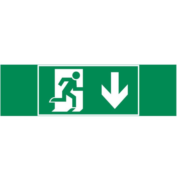 Varton пиктограмма "ФИГУРА / СТРЕЛКА ВНИЗ" 310х90мм для аварийно-эвакуационного светильника Basic IP65 V5-EM02.60.002.021