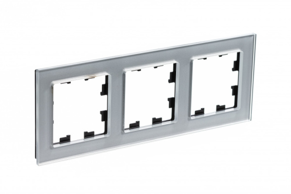 Купить Systeme Electric AtlasDesign Nature Стекло алюминий Рамка 3-ая
