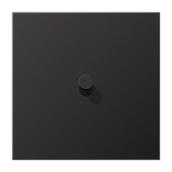 JUNG LS1912 Dark Центральная плата, 1 пост, 1 тумблер, конус; метал. исполнение AL12-0DK01