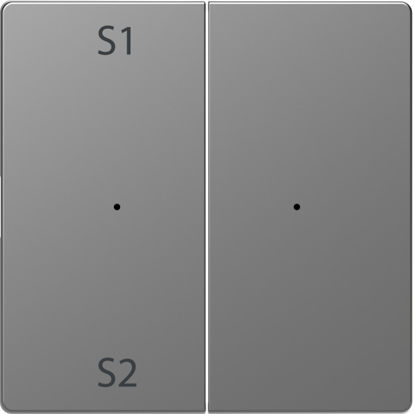 SE Merten D-Life Нержавеющая Сталь PlusLink Клавиша 2-ая с S1/S2, пусто MTN5226-6036