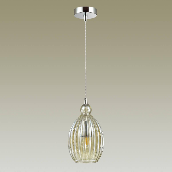 Купить Odeon Light 4711/1 ODL20 369 св.коричневый/хром Подвес E27 60W 220V STORZO