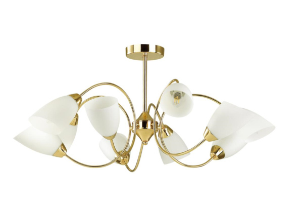 Lumion 4532/10C COMFI LN21 049 золотой, белый Люстра потолочная E14 10*40W 220V DARLENE