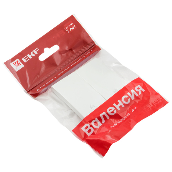 Купить EKF PROxima Валенсия лицевая панель выключателя 2-кл. проходного 10А жемчуг