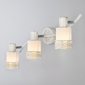 Eurosvet 20025/3 Светильник настенный белый с золотом/ хром a056164