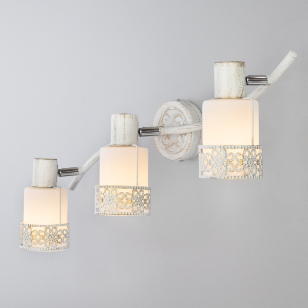 Eurosvet 20025/3 Светильник настенный белый с золотом/ хром a056164