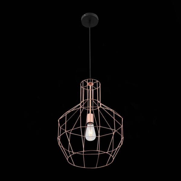 Купить ST LUCE SL192.303.01 Подвес  Черный/Латунь E27 1*60W