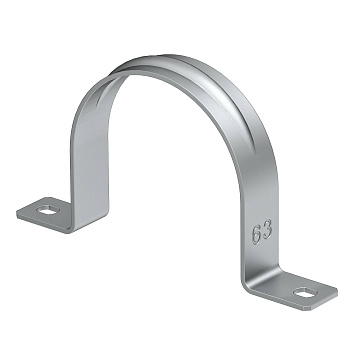 OBO Bettermann Крепежная скоба металлическая двухлапковая 63 мм 1017997