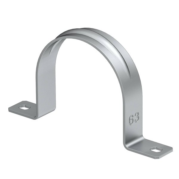 OBO Bettermann Крепежная скоба металлическая двухлапковая 63 мм 1017997