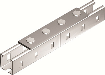 DKC Пластина соединительная, длина 190 мм, 4отв., горячеоцинкованная