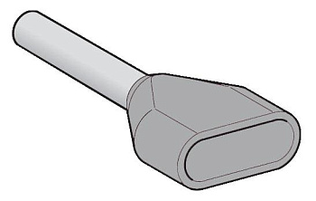 SE Наконечник для одновременного монтажа двух проводов 0,5мм белый AZ5DE005