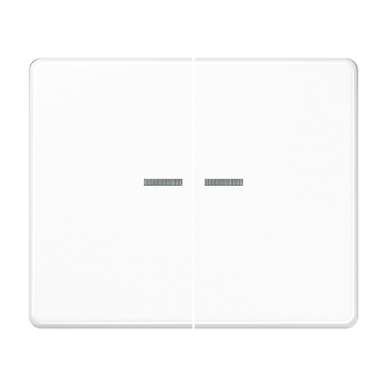 JUNG SL 500 Белая Клавиша 2-ая с подсветкой SL595KO5WW