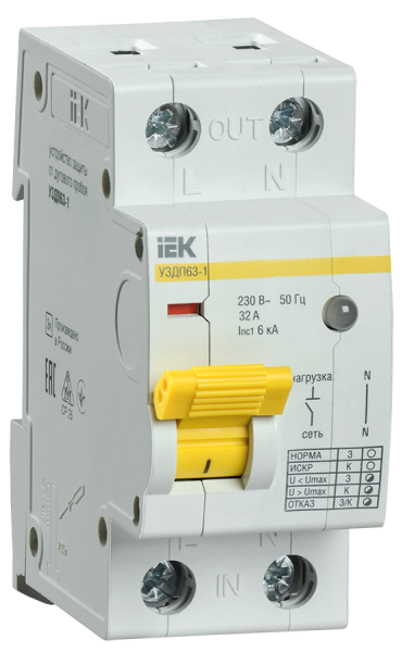Купить IEK Устройство защиты от дугового пробоя УЗДП63-1 16А MDP10-16