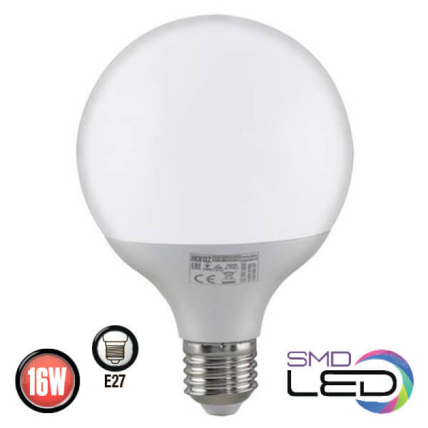 Horoz Electric 001-019-0016 16W 6400K E27 175-250V Светодиодная лампа GLOBE-16 HRZ00002492