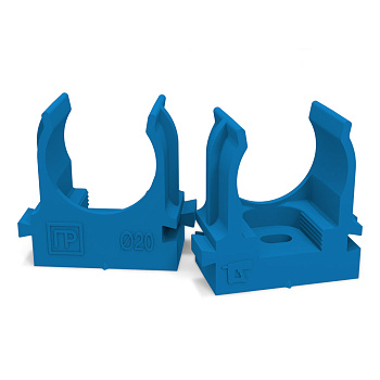 Промрукав Крепеж-клипса для труб для монтажного пистолета синяя д20 (100шт/900шт уп/кор) PR13.0144