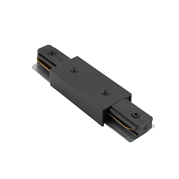 Denkirs TR1008-BK Прямой коннектор с возможностью подачи питания, черный