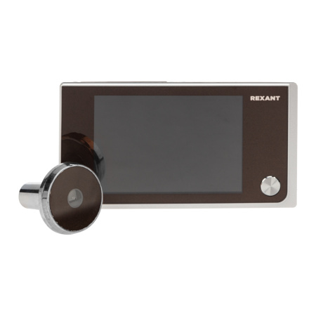 Видеоглазок дверной REXANT (DV-114) с цветным LCD-дисплеем 3.5", широкий угол обзора 120° 45-1114