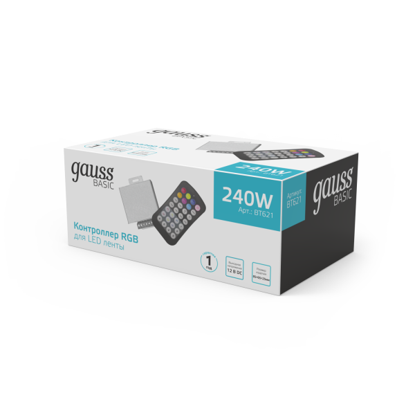 Купить Gauss Контроллер RGB Basic для ленты LED 12V 240W 1/100 BT621