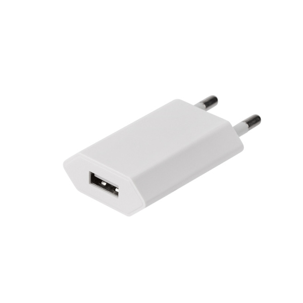 Сетевое зарядное устройство для iPhone/iPad USB, 5V, 1 A, белое Rexant 16-0273