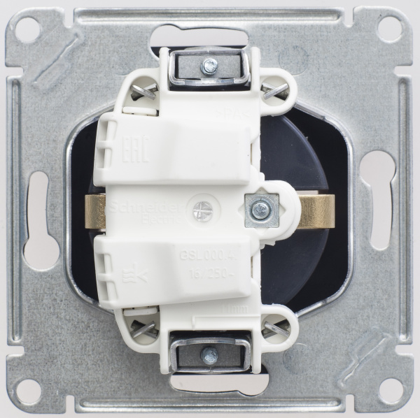 Купить Systeme Electric Glossa Шоколад Розетка с/з, 16А