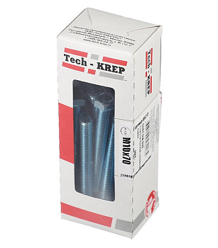 Tech-Krep Болт DIN933 с шестигранной головкой оцинк. М10х70 (15 шт) - коробка с ок. Tech-Kr 126521