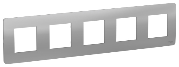 Купить SE Unica Studio Алюминий Рамка 5-ная NU201030