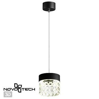 Novotech 359000 OVER NT23 000 черный Светильник накладной светодиодный IP20 LED 4000K 10W 85-265V AURA
