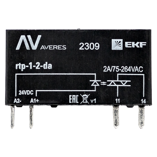 Купить EKF Averes Реле твердотельное однофазное RTP 2 А, для разъема РM slim 23/1 EKF