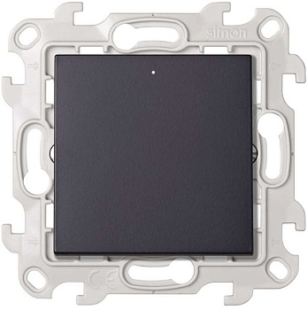 Simon 24 Графит Однополюсный выключатель с подсветкой 10AX 250В~ 2420104-038