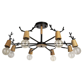 LOFT IT 10024/8 Black Светильник потолочный SVEN, шт LOFT IT 10024/8 Black Светильник потолочный SVEN, шт
