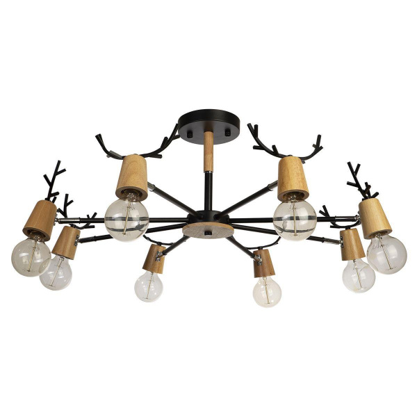 LOFT IT 10024/8 Black Светильник потолочный SVEN, шт LOFT IT 10024/8 Black Светильник потолочный SVEN, шт