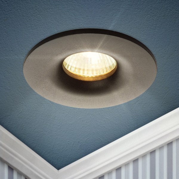 ЭРА Встраиваемый светильник алюминиевый KL105 BK MR16 GU5.3 черный