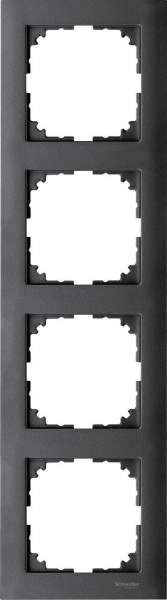 Купить SE Merten SM M-Pure Антрацит Рамка 4-ая MTN4040-3614