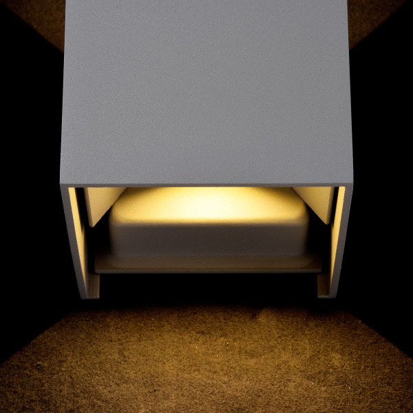 Maytoni Outdoor Fulton Серый Бра LED 400Lm 6W O572WL-L6GR Купить Maytoni Outdoor Fulton Серый Бра LED 400Lm 6W O572WL-L6GR