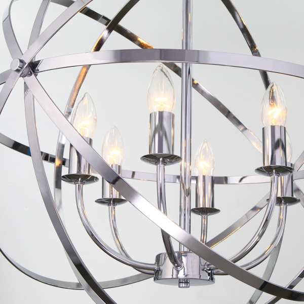 Купить Eurosvet Подвесная люстра 60139/6 хром a058346