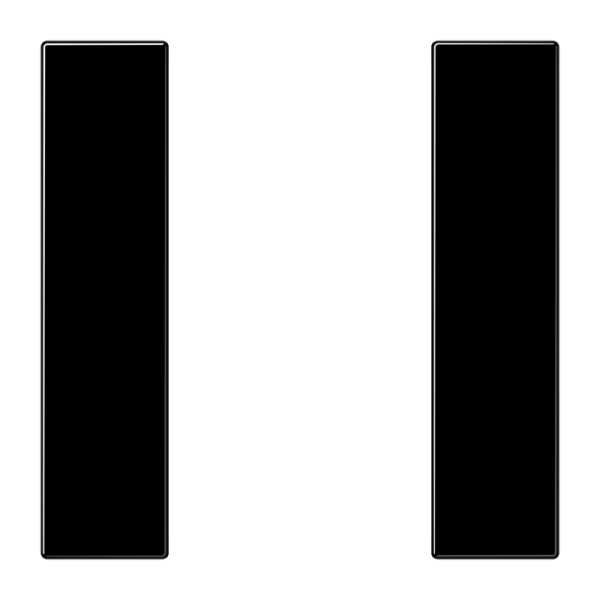 JUNG комплект накладок 1гр черный LS501TSASW