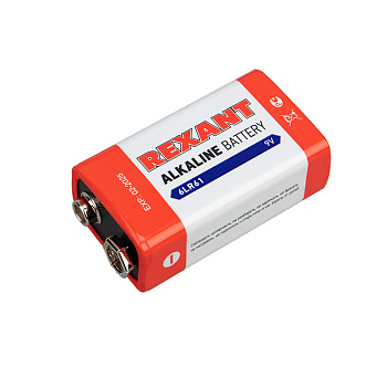 Алкалиновая батарейка 6LR61 ("Крона") 1шт 9 V 600 mAh блистер Rexant 30-1061