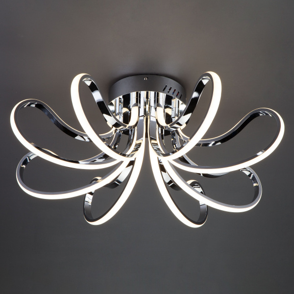 Купить Eurosvet Светодиодный потолочный светильник 90079/8 хром 00000083337